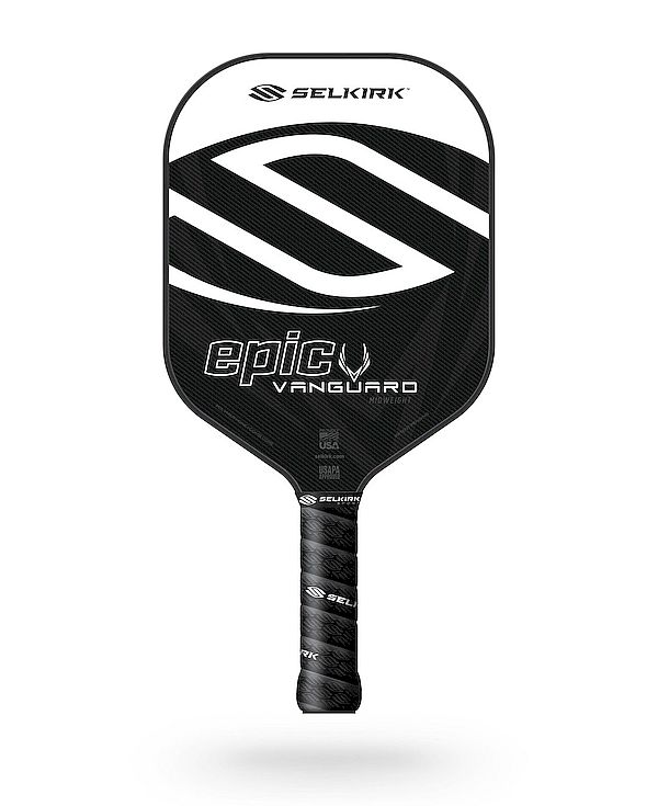 Pala de pickleball Vanguard Hybrid Epic Midweight Black Frost