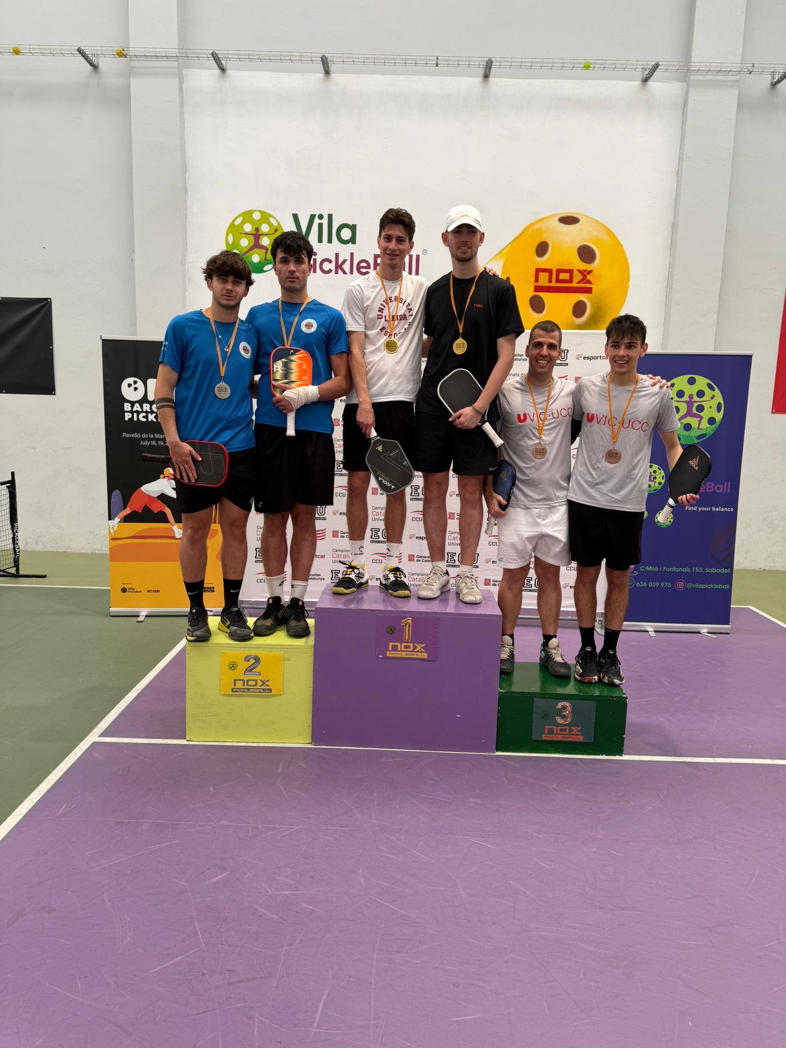 Vila Pickleball acoge el primer Campeonato de Cataluña Universitario