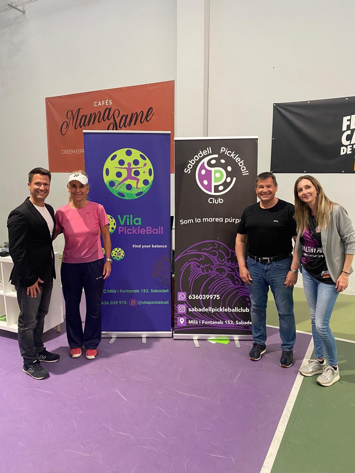 El primer punto de Arantxa en el pickleball fue en Vila Pickleball con la camiseta del Sabadell Pickleball Club