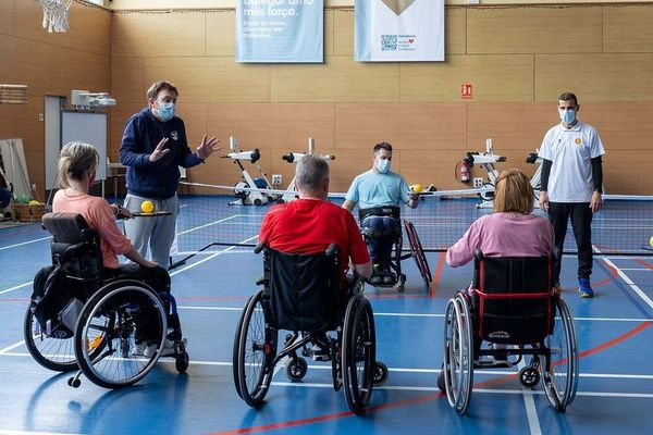 Primera jornada de Pickleball adaptado en el Instituto Guttmann