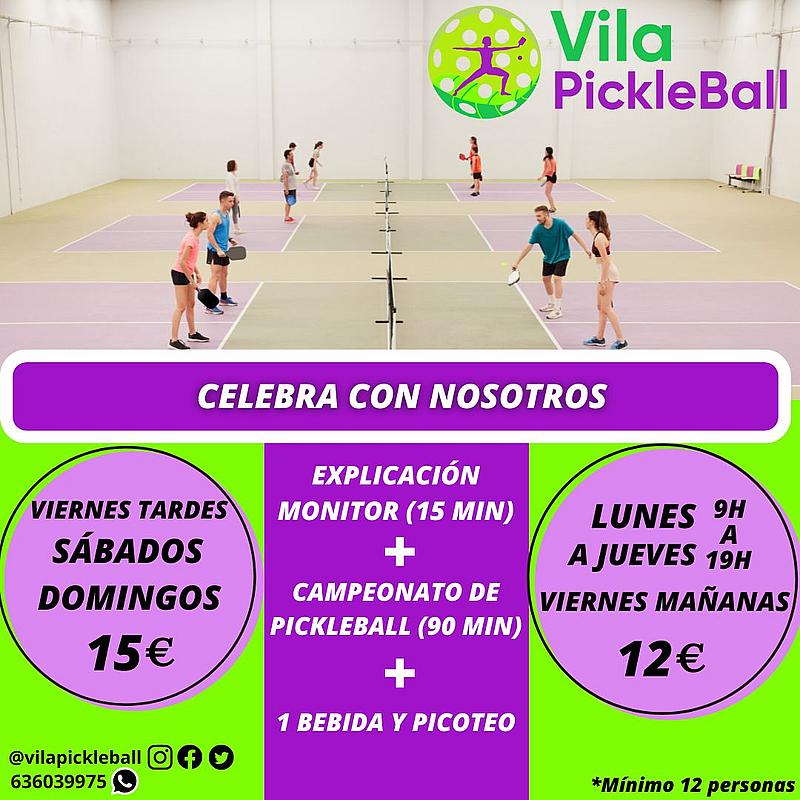 Disfruta de tus eventos en Vila Pickleball Disfruta de tus eventos en Vila Pickleball