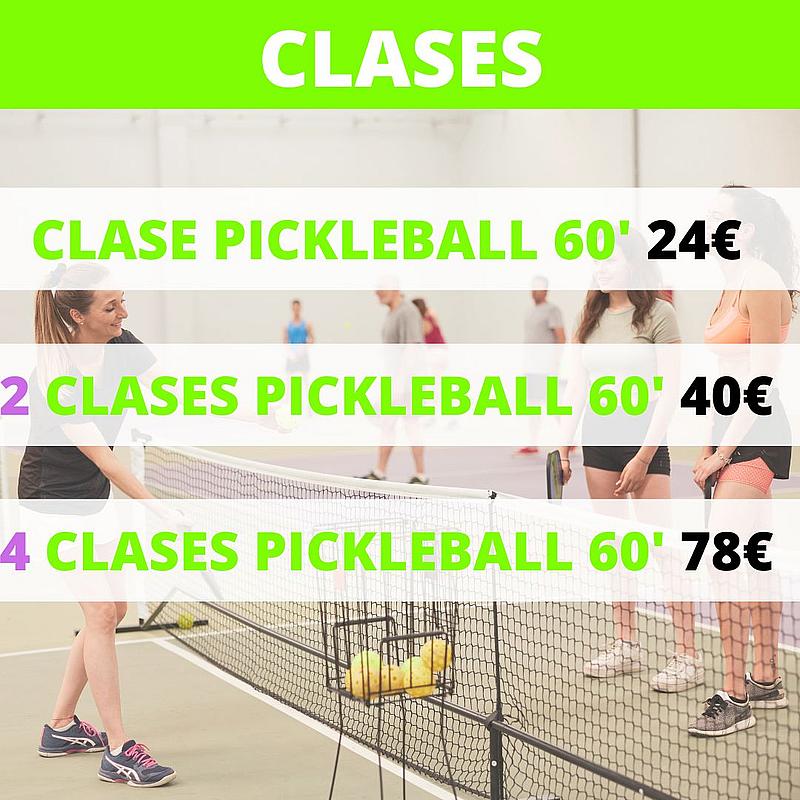 Tarifas clases de Pickleball