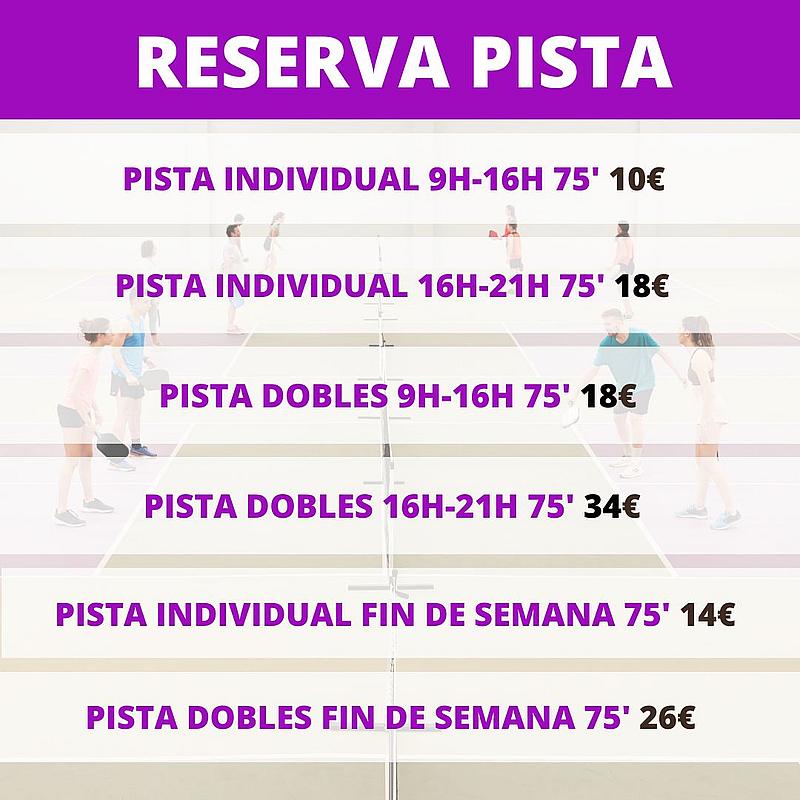 Tarifas de Vila Pickleball